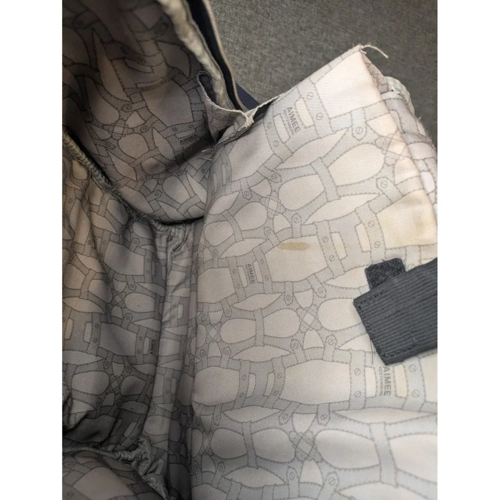 AIMEE KESTENBERG Rome Backpack School Book Bag Navy Blue Multi Pockets Medium